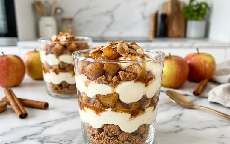 Bratapfel-Dessert im Glas – szybki przepis